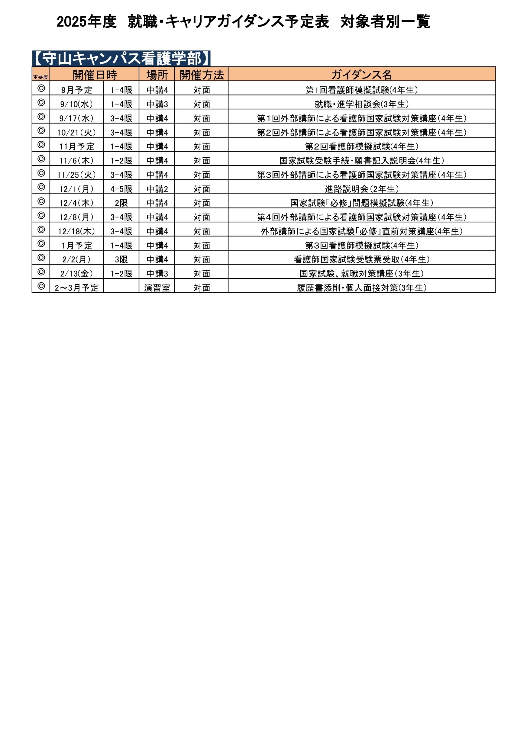 【守山C】2025年度就職ガイダンススケジュール_page-0001.jpg